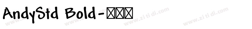 AndyStd Bold字体转换